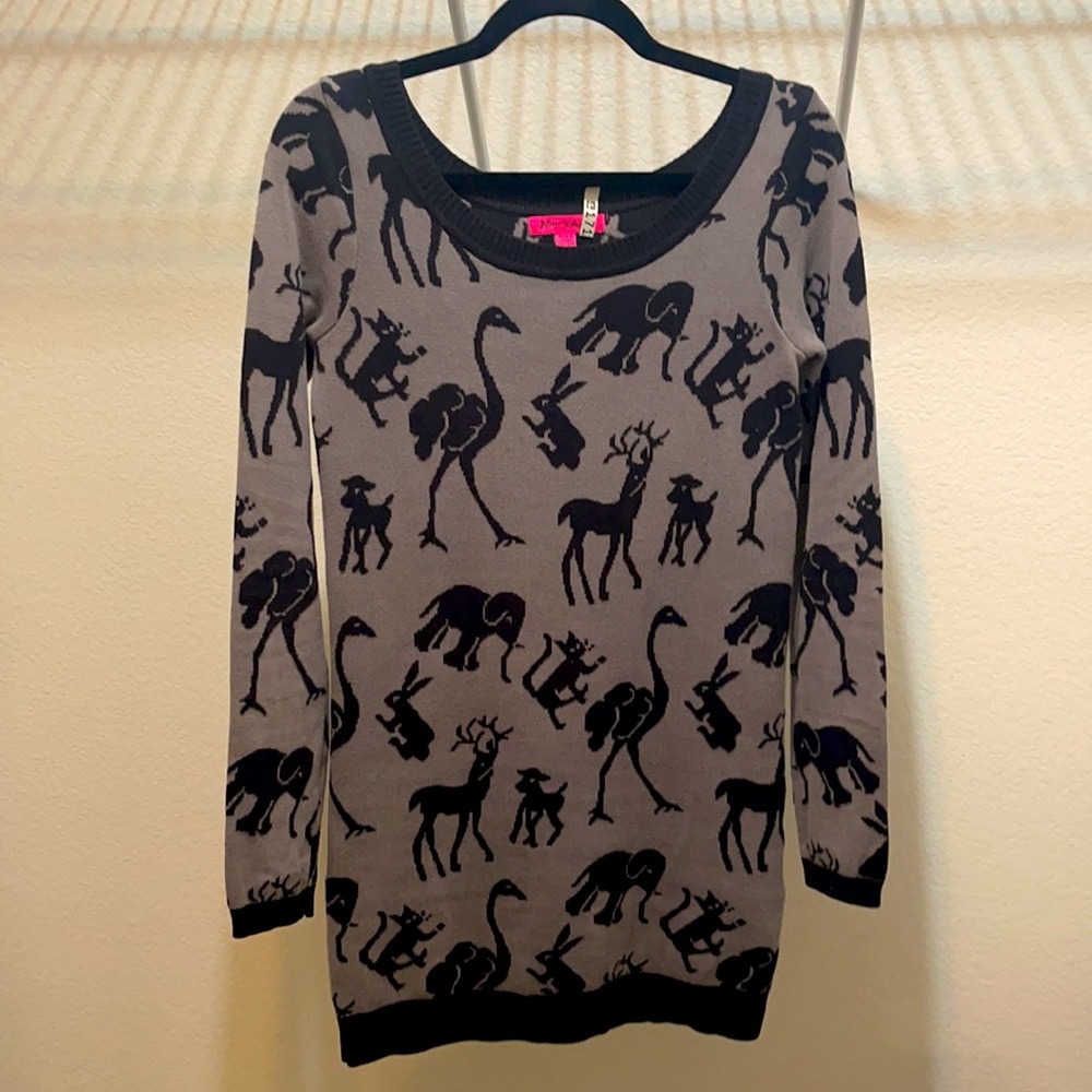Betsey Johnson Animal Print Dress Size M